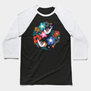 Floral Circle Baseball T-Shirt